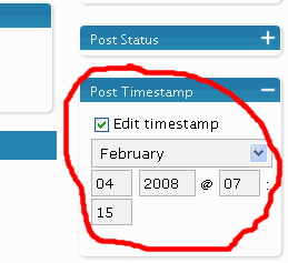 Post Timestamp